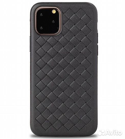 Плетеный силиконовый чехол на iPhone 11