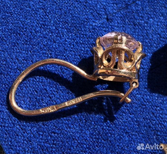 Золотые серьги 583 проба СССР