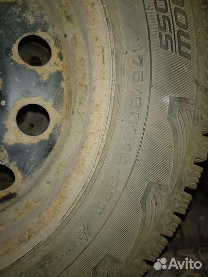 Зимние колеса r14 на ваз Лада Калина