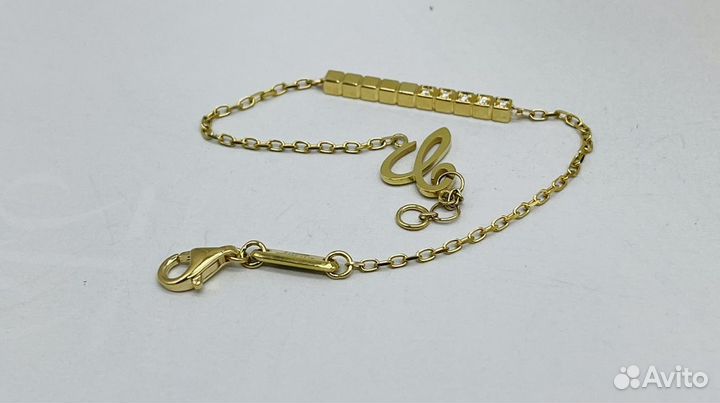 Золотой браслет chopard ice cube