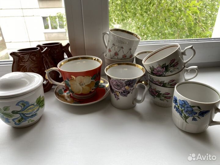 Чашки, кружки, тарелки, посуда СССР