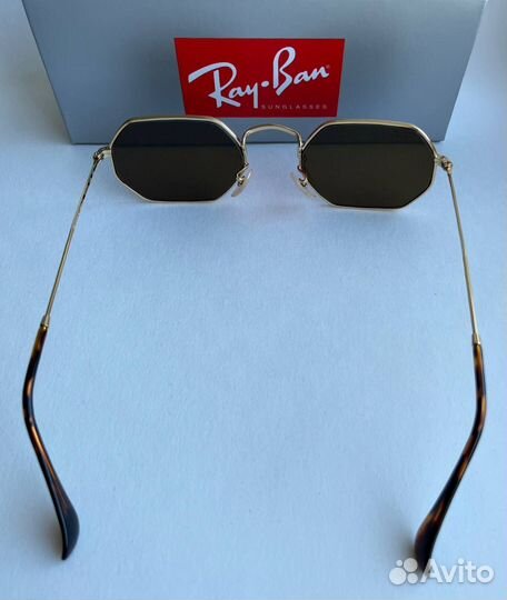 Очки Ray Ban Octagonal коричневые