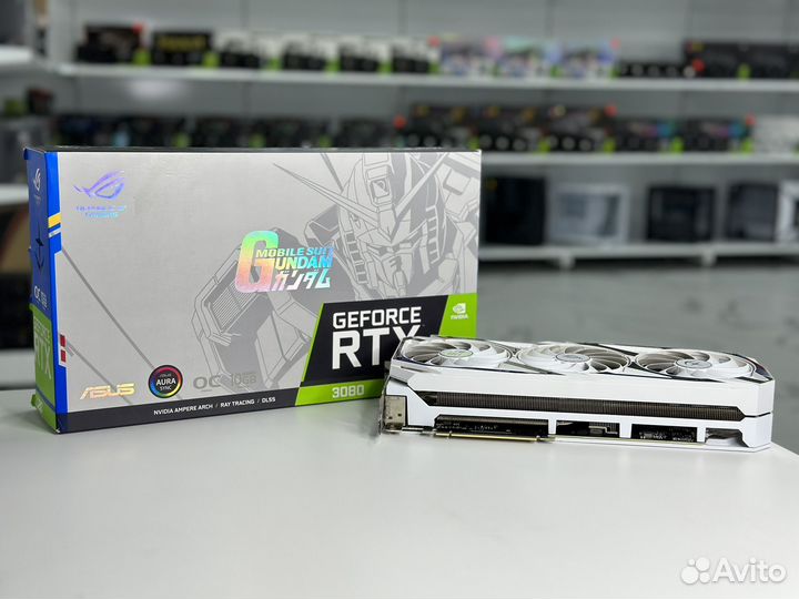 Видеокарта asus ROG strix RTX 3080 gundam Edition