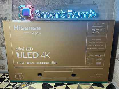 Телевизор MiniLed Hisense 75U8KQ 2023 чек гарантия