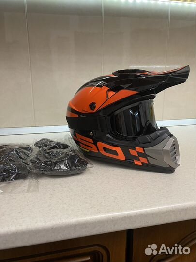 Мотошлем кроссовый детский