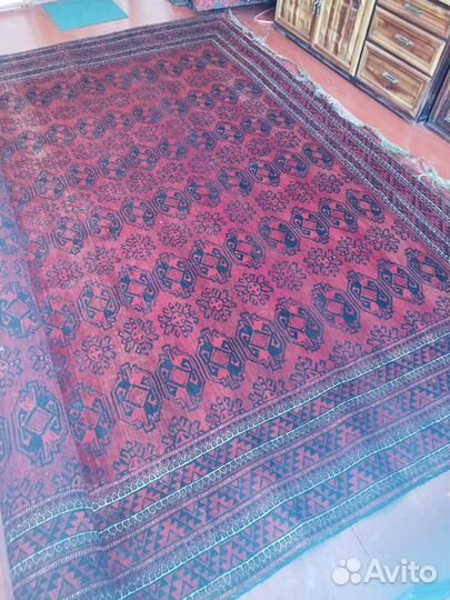 Ковер старинный шерстяной