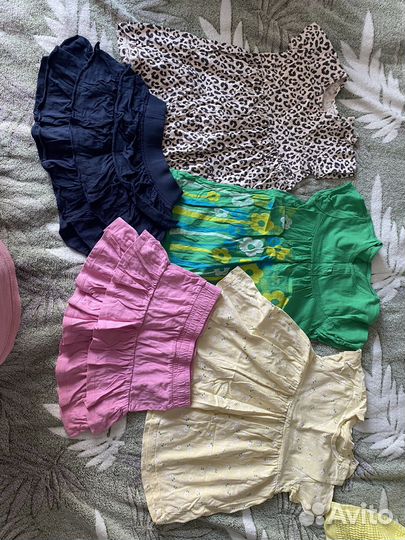 Большой пакет одежды для девочки