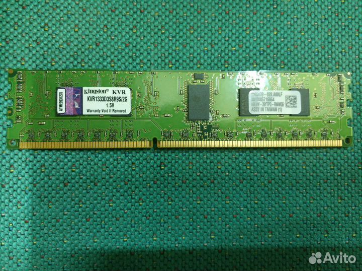 Память ECC(регистр) kvr1333d3d8r9s/4G