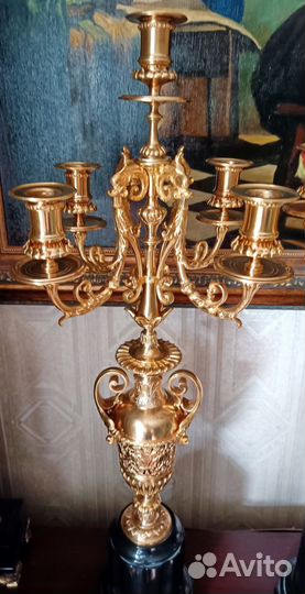 Антикварные канделябры парные(Франция)