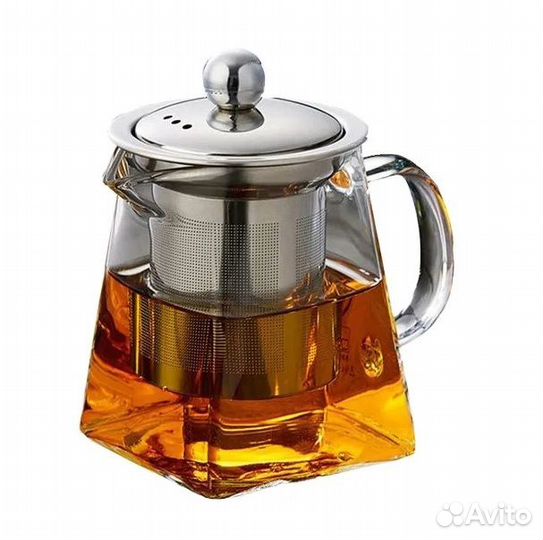 Чайник стеклянный заварочный Пирамида