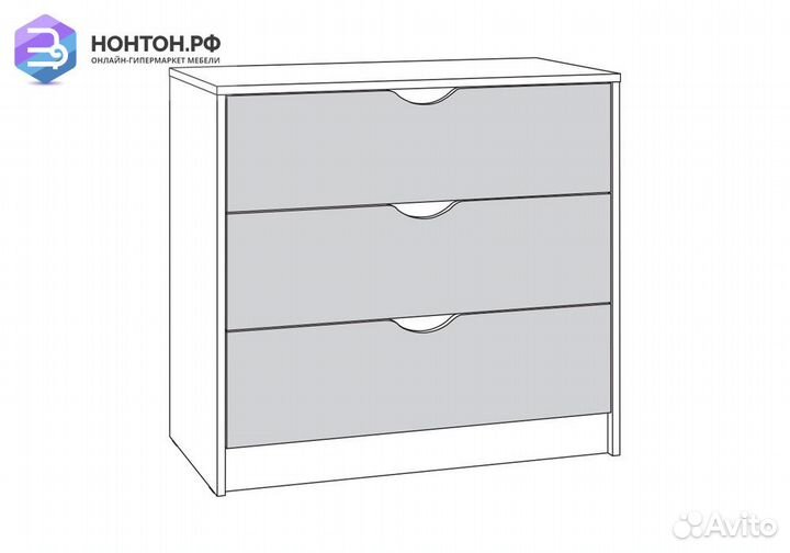 Комод Уна 13.304.01 белый