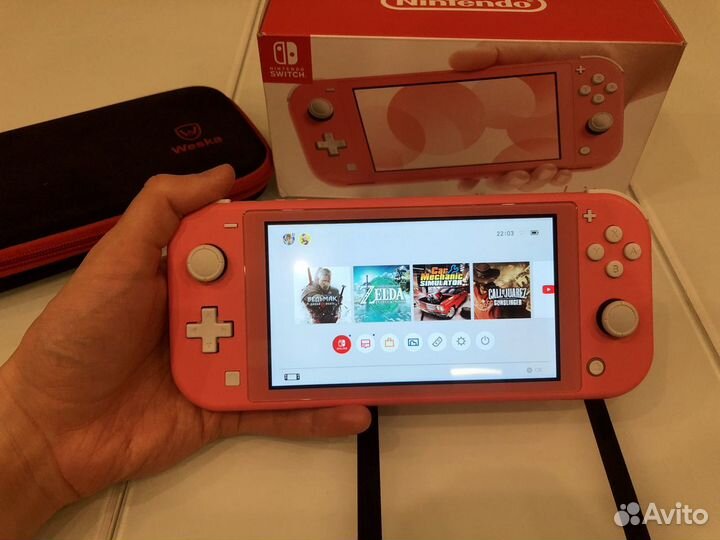 Nintendo switch lite с играми