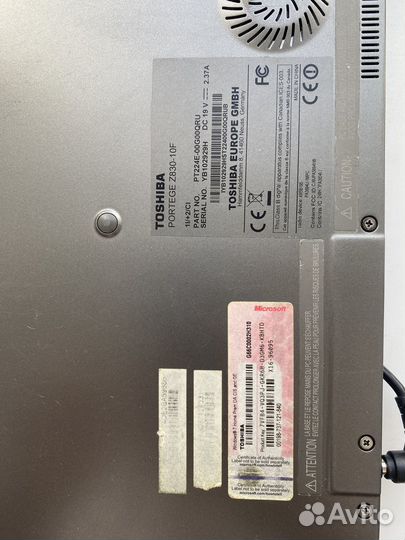 Ноутбук toshiba