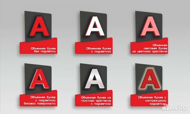 Объемные буквы, вывеска, наружная реклама