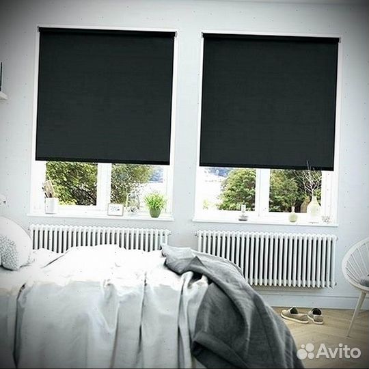 Рулонные шторы Блэкаут Bluehaze. Сотни тканей и ра