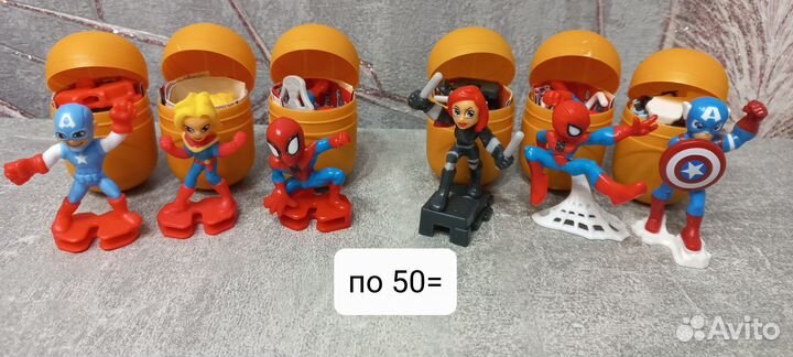 Киндер сюрприз натунс, марвел и сборка 2024