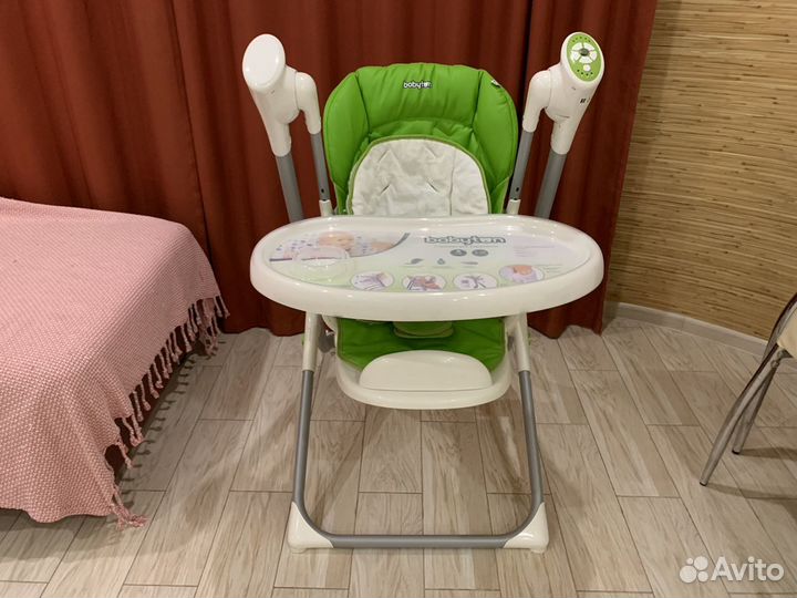 Стул для кормления 2 в 1 babyton city green