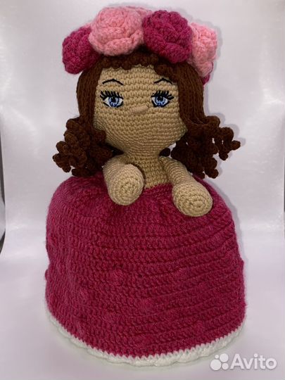 Вязанная кукла-букет трансформен
