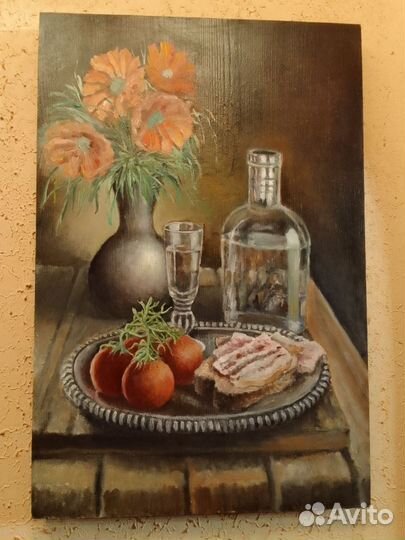 Картина маслом на дереве