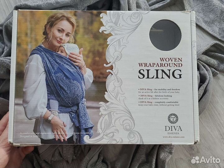 Слинг-шарф(май слинг) diva essenza argento