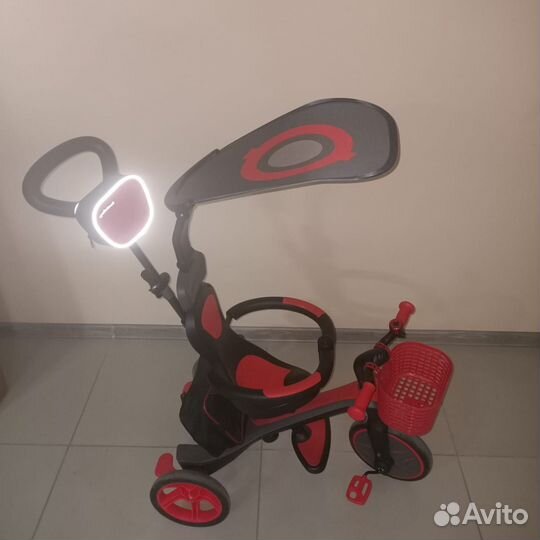 Детский велосипед с ручкой 4 в 1