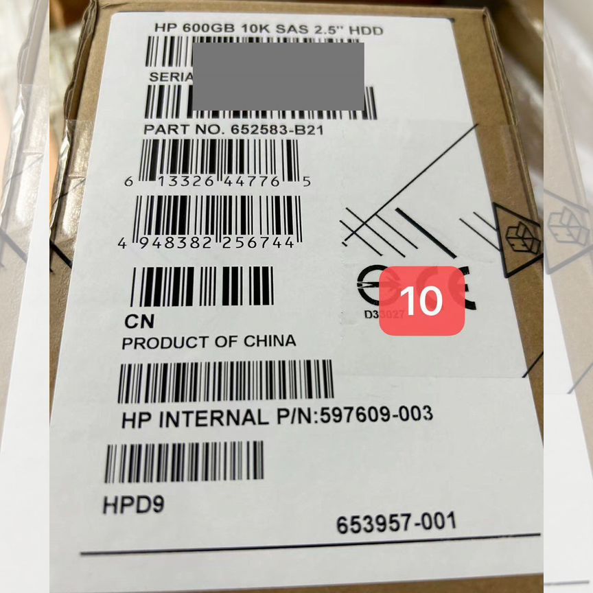 [652583-B21] Жесткий Диск Hp 600gb 652583-B21 653957-001 G8-G10