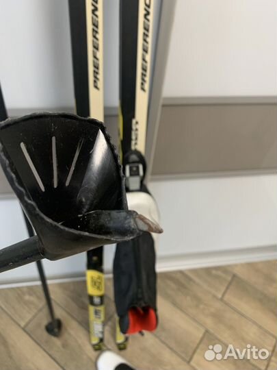 Лыжи беговые 190 ботинки 43 палки 170