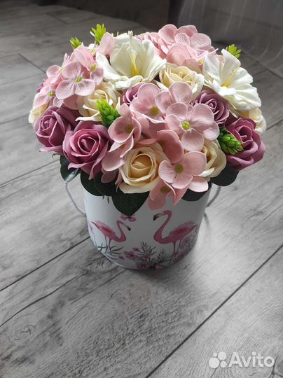 Букет из мыльных цветов