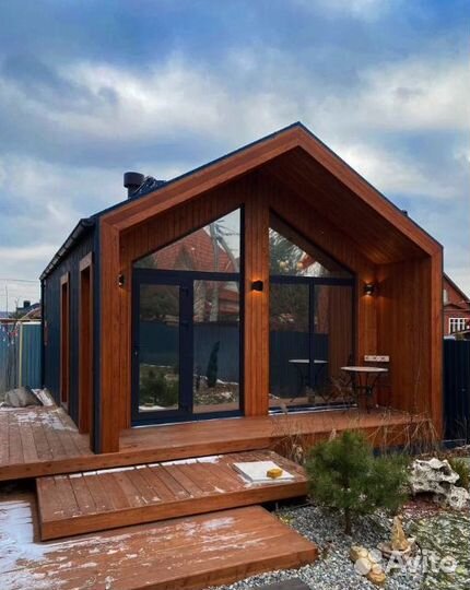 Модульный дом на участке изготовление от 3х нд