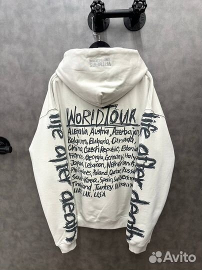 Vetements худи Worldtour