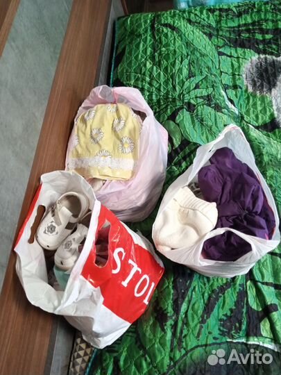 3 пакета вещей на девочку 68-80