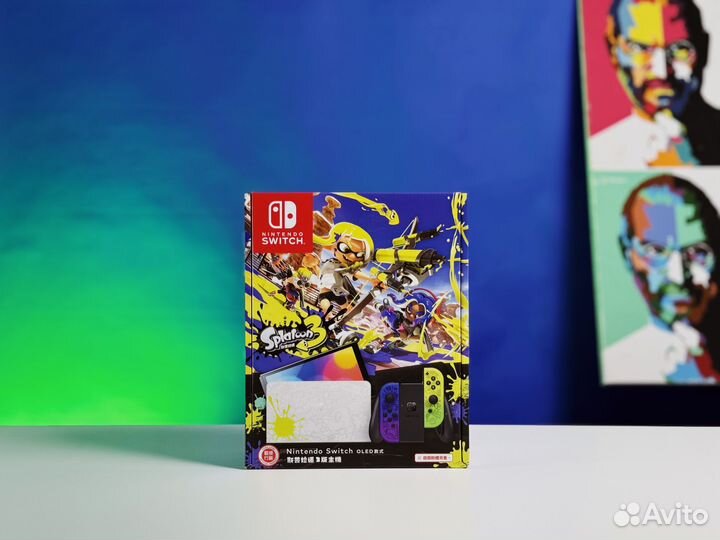 Nintendo Switch 64Гб (oled), Splatoon 3 Edition