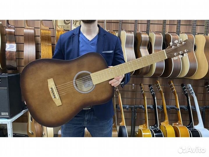 Амистар M-51-OR акустическая гитара с широким гриф