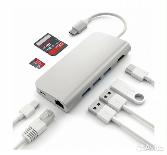USB адаптер Satechi Aluminum Multi-Port