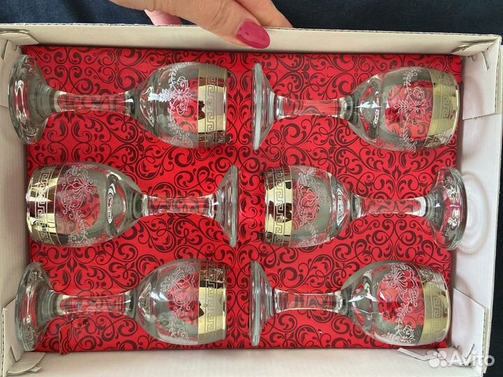 Рюмки гусь хрустальный