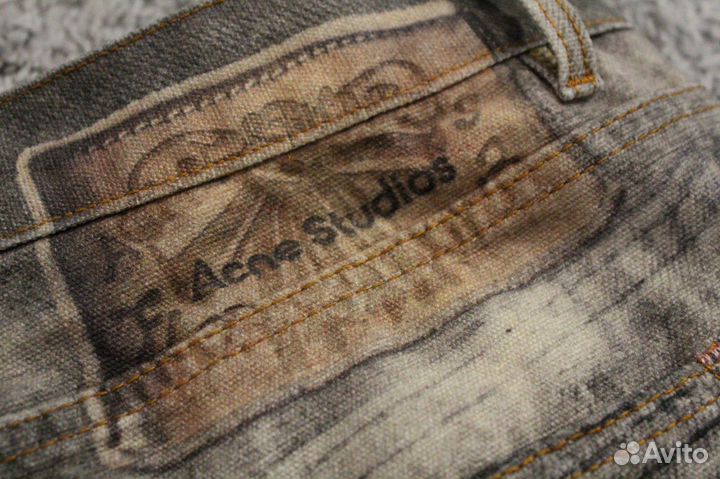 Acne studios джинсы необычные дизайнерские