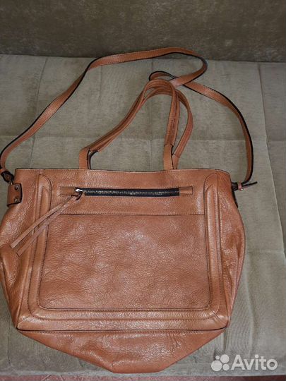 Cумка zara кожа большая новая