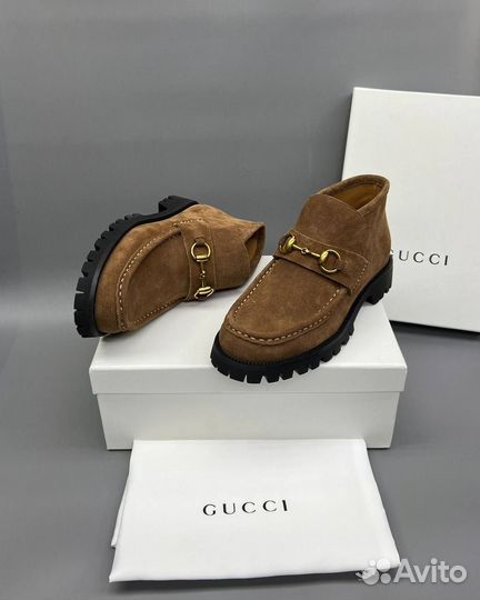 Высокие Лоферы / Ботинки Gucci Размеры 36-40