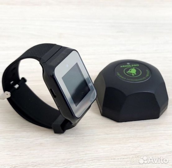 Кнопка вызова официанта Бургер и пейджер часы