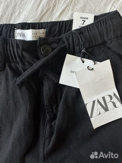 Детские Льняные штаны zara