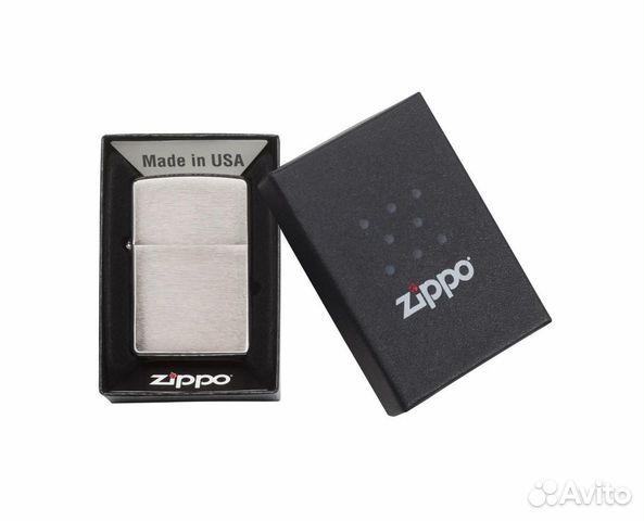 Зажигалка Zippo бензиновая 200 Brushed Chrome