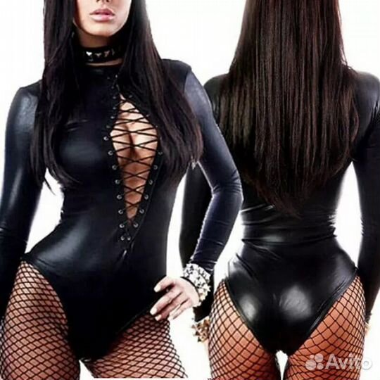 Эротическое нижнее белье, боди латекс/пвх #4620