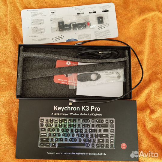 Keychron K3 pro на банановых свичах