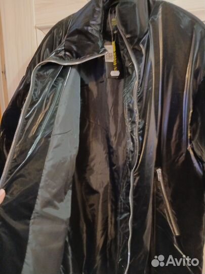 Куртка зимняя оверсайз черная женская