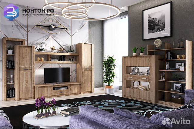 Гостиная Терра №1 дуб сонома