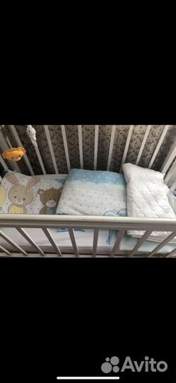 Комплект в детскую кроватку бортики 6 придметов