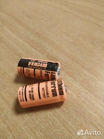 Аккумулятор ET IFR16340B-HT (3.3В, 400мАч )