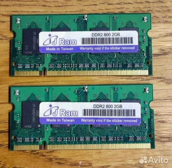 Оперативная память DDR2 SO-dimm 2Gb 667-800 MHz