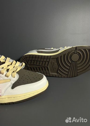 Кроссовки Travis Scott x Air Jordan 1 Люкс