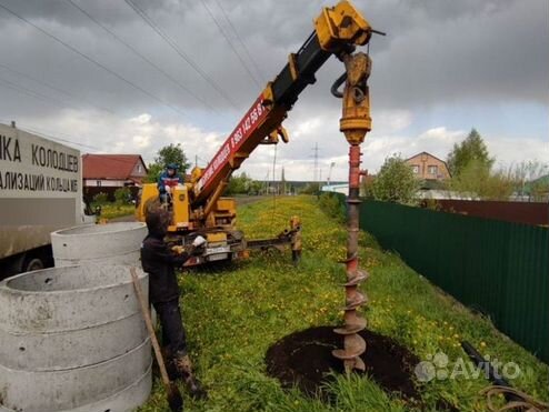 Бурение колодцев, ж/б кольца